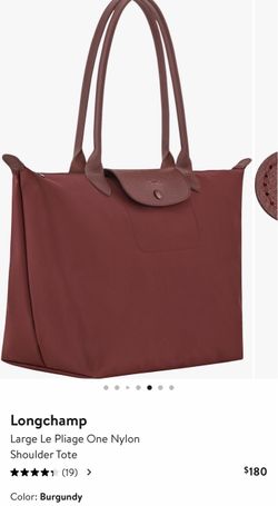 Longshamp medium size tote bag burgundy