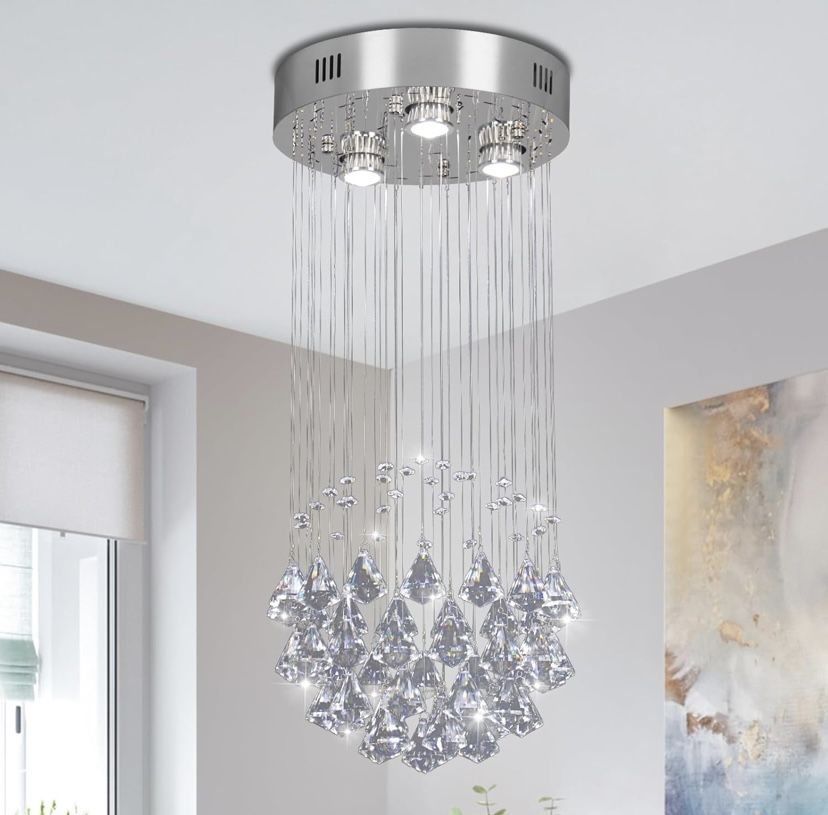 Luxurious Modern Raindrop Crystal Chandelier