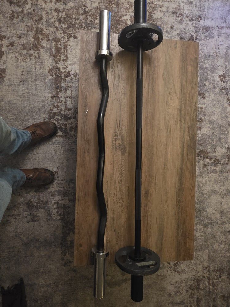 EZ CURL BAR AND STRAIGHT CURL BAR