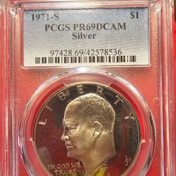 USA EISENHOWER  1971 S SILVER MS 69 A GREAT COIN FOR YOUR COLLECTION 