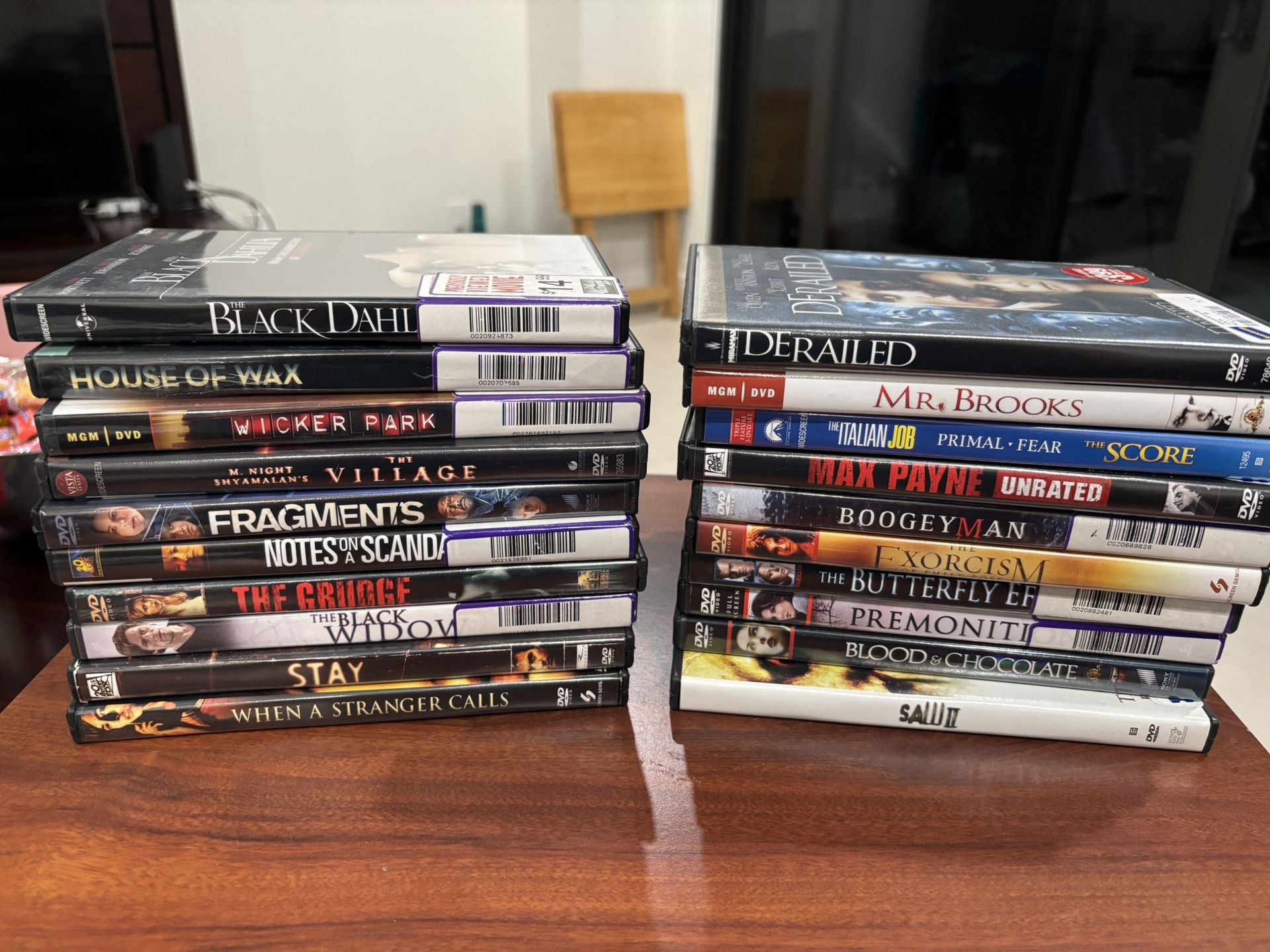 DVDs (thriller Bulk)