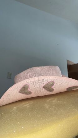 Pink mesh cowgirl hat