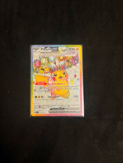 Pikachu ex Pokemon card