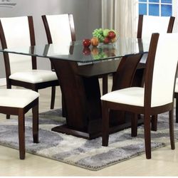 5pc 72x42 Enclave Dining Set- White
