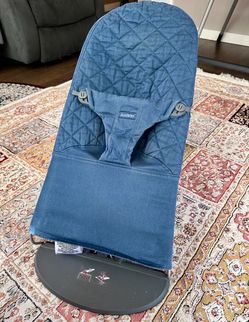Blue Baby Bjorn bouncer