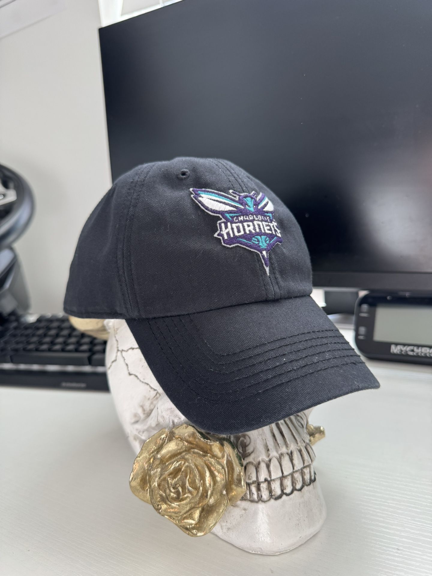 Charlotte Hornets '47 Brand Franchise Fitted Size Large Black Hat Cap