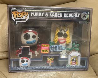 Funko Pop! Toy Story Forky and Karen Beverly 2-Pack with Protector LE 3500 SDCC