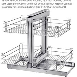 Corner Cabinet Pull Out Shelf Organizer 