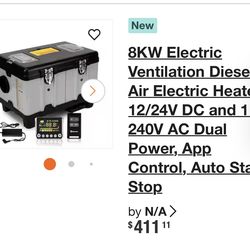 Diesel air electric heater