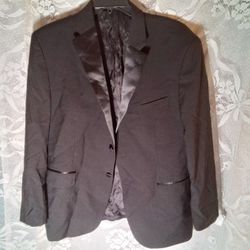 NWTGS Pronto Uomo Men's Tuxedo Blazer Black Shawl Collar Sz 46R