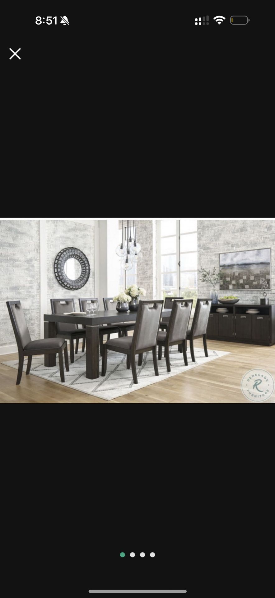 Dining table With 8 Chairs