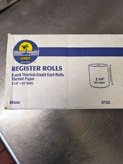 New in box Register rolls