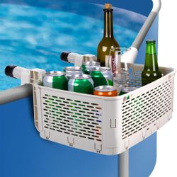 Extra Large Poolside Storage Basket-Above Ground Pool Storage Basket-Pool Storage Bin Pool Accessories for Most Frame Swimming Pools Storage Cup Toy 