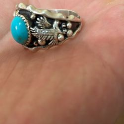 Navajo Mens Silver Ring 