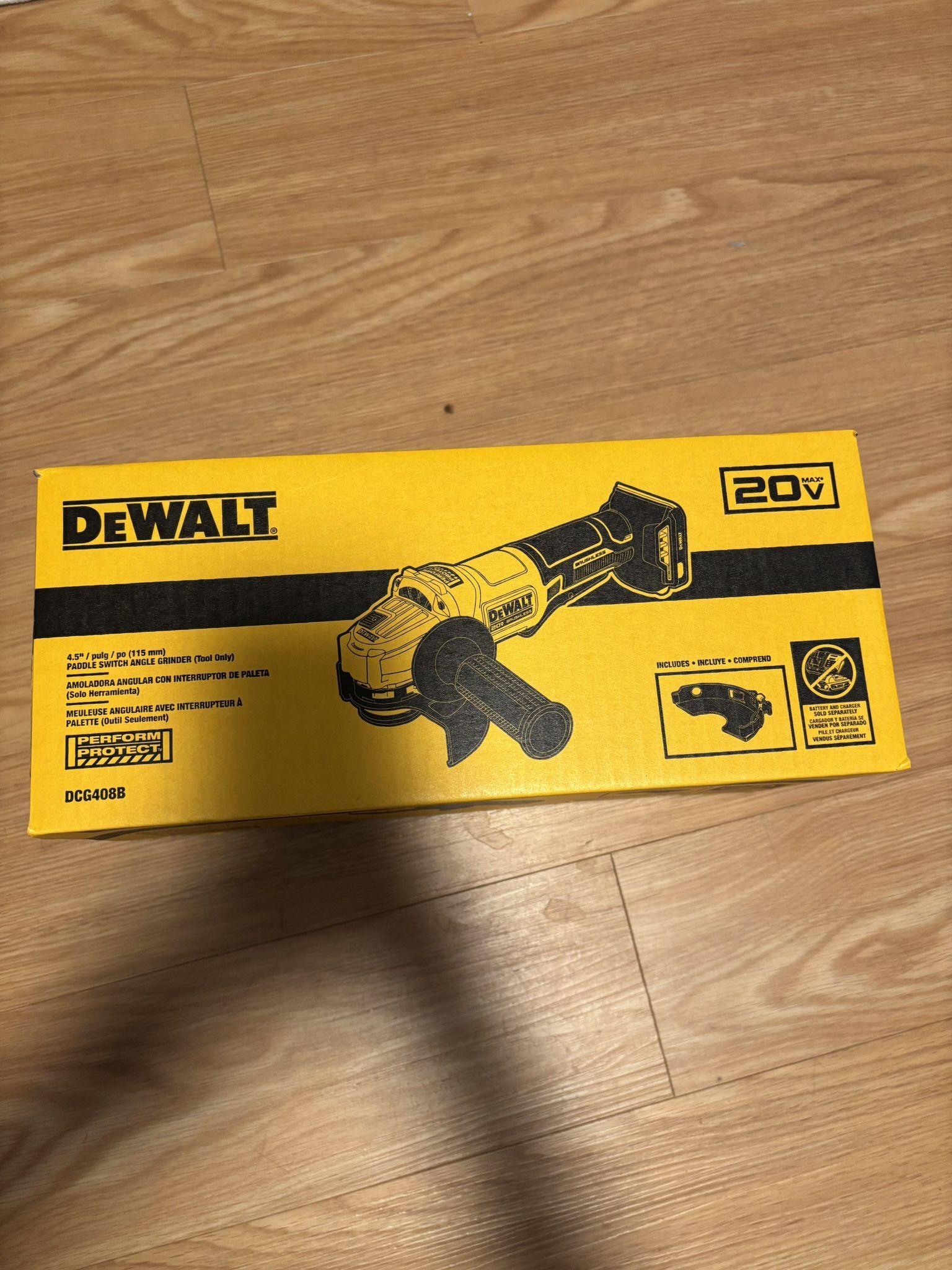 Dewalt 20V Max Paddle Switch Angle Grinder