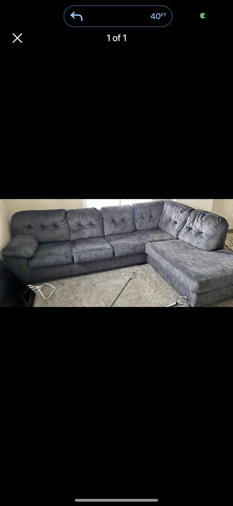 Beautiful 2pc Gray Sectional