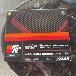 NEW! K&N Washable Engine Air Filter SA-2448 (Fits2011-2015 Kia Optima)