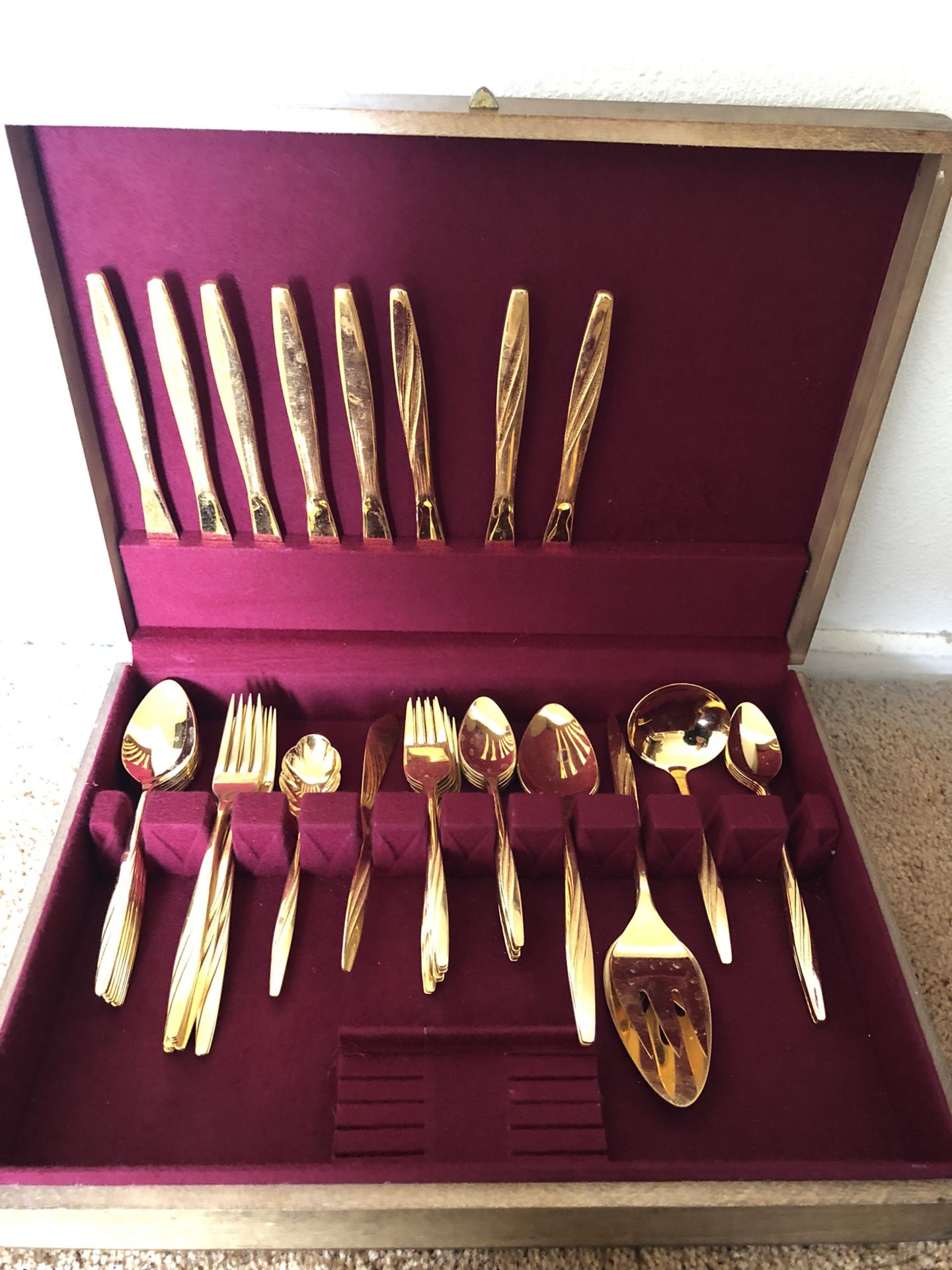 Vintage Florentine Electroplated Silverware Flatware