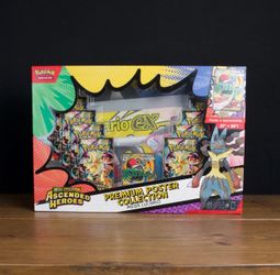 Ascended Heroes Premium Poster Collection Mega Lucario Pokemon Mega Evolution