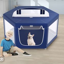 New- 45x45x25.6  Hexagonal Pet Playpen
