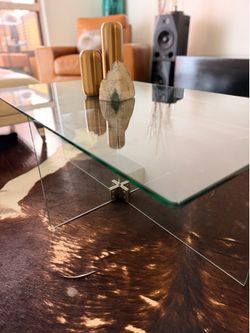 West Elm Glass Coffee Table | Modern Living Room Table