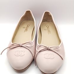Channel Rose Clair Ballerina Ballet Flats 