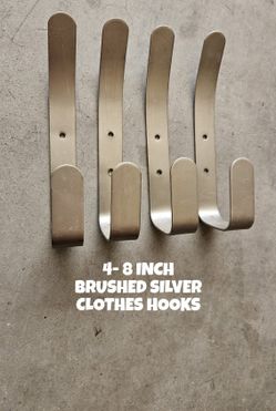 4- 8 IN. CLOTHING HOOKS