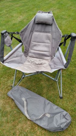 Folding swing chair grey