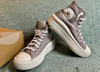 Leather Platform Converse Chuck Taylor “All Star Lift” High Top
