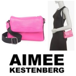 AIMEE KESTENBERG Broadway Mini Crossbody In Pop Pink