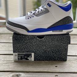 BRAND NEW JORDAN 3 “RACER BLUE” FOR SALE!!! MEN SIZE 12 $300