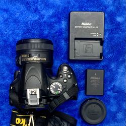 Nikon D5100 Digital SLR Camera Cam DSLR AF-S Nikkor 50mm 1:1.8 G Zoom Lens 16.2 MP Handheld Flash HDMI Photo Photography Video Travel Hobby Outdoors
