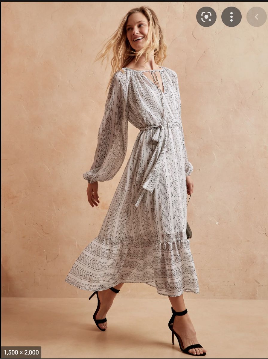 Boho Maxi Dress - Banana Republic