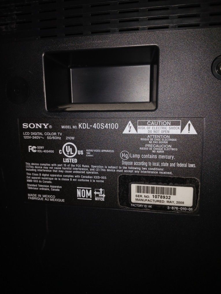 Sony 40" TV