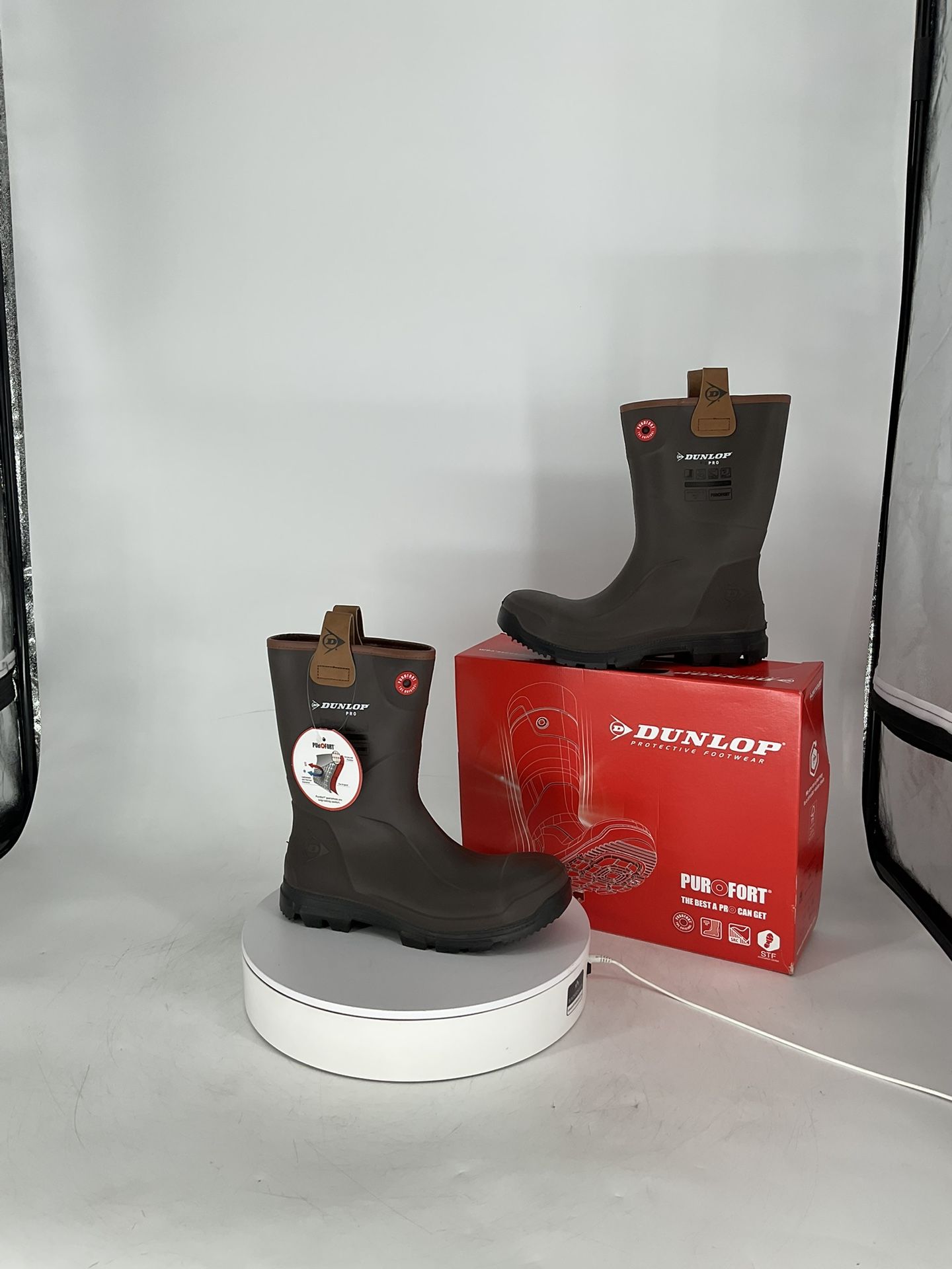 DUNLOP PUROFORT RIGPRO FULL SAFETY DARK BROWN / LJ2HX42