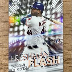 2020 Topps Chrome Yordan Alvarez Freshman Flash Refractor RC Astros