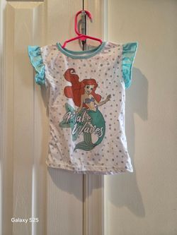 Disney Ariel white & blue top