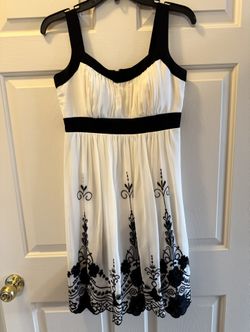 Black and Ivory Cocktail Dress