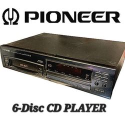 Vintage PIONEER 6-Disc CD Player Model PD-M502 Works Great!