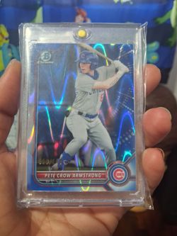 chicago cubs MVP Pete crowe armstrong RC bowman  /150 collar match
