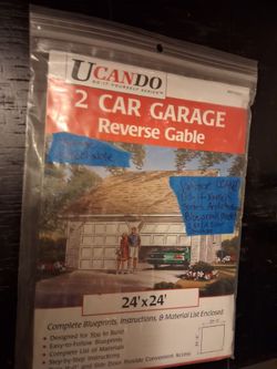 VintageUCandо 2 Car Garage Blueprint Plan 24x24