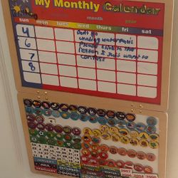 Kids My Monthly Magnetic Calendar Eraser Board By Melissa And Doug