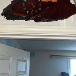 BROWN ANTIQUE WALL CLOCK DECOR