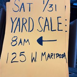 Yard Sale Saturday 1/31