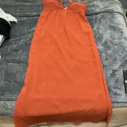 Orange dress