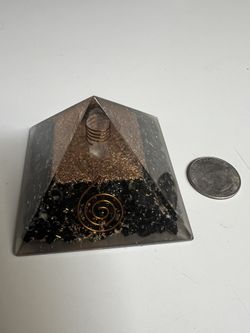 Black Tourmaline Orgone Pyramid 