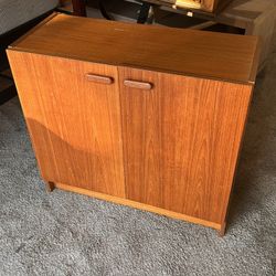 Mid-Century Danish Modern Style Teak Cabinet Storage 