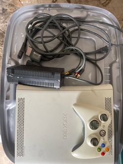 Microsoft Xbox 360 Console with Controller and Cables