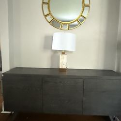 Real Wood Sideboard/Console/Buffet Table For Sale