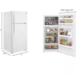 GE White Refrigerator
